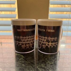 1987 Minnesota Twins Mugs sponsored by Gatorade and Thermoserv